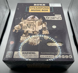 NEW SEALED ROKR Orpheus Robot AM601 Steampunk Wooden 3D Music Box Puzzle Model Model