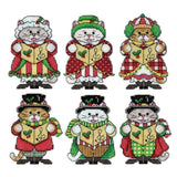 Design Works Ornament Kit - Kitty Carollers, NEW Model
