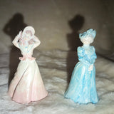 Lefton LB Miniature Victorian Lady Figurines - Set of 2 Model