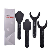 4Pcs Dental Intraoral Photo Contrast Black Background Board Palatal Silicone Kit Model
