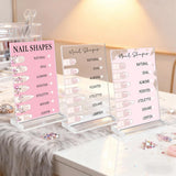 Nail Art Display Board Plaque Sign Small Professional Photo Props Versatile Use Model