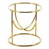 Gold Arches Metal Egg Sphere Crystals Stand Holder Display Model