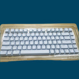 White PBT keycaps for Dell Alienware AW Pro Mechanical Keyboard Model