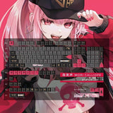 Anime Mori Calliope Topic Keycap PBT Thermal Sublimation Boxed Key Caps Gifts Model