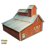 N Scale Building Weathered Barn Cardstock Model Kit PRE CUT & SCORED RM2N Model