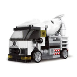 MOC Car Pull Back Mixer Truck Building Block Model Kit Toy Gift 124 Pcs Model