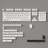 2048 Apple Minimalist Style BOW Pure White Dye Subs PBT Keycap Set Model