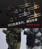 1/12 Scale Pistol Holster Leg Hanging Model for 6'' Action Figure Model