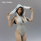 1/6 Scale Cute Miss Rabbit Jumpsuit Clothes Model Fits for 12