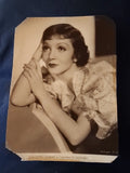 1934 CLAUDETTE COLBERT Paramount Clipped Press PHOTO ROBERT BOARD Collection old Model