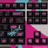 New Game League of Legends Jinx Theme Keycaps for Mechanical Keyboard 108 Keys Model