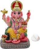 Indian God Lord Ganesha Statue - 4.1¡±H Multicolor Hindu Idol Ganesh Model
