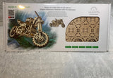 New Scrambler UGR-10 Bike mechanical Ugears wooden model kit With Sidecar Model