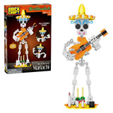 Brickcraft Day of The Dead Mariachi Skeleton Brick Building Kit, 387-Piece Set Model