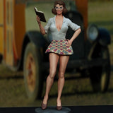 1/24 Scale 75mm Resin Figure Pinup Teacher GK Unpainted Unassembled Model Kit Model