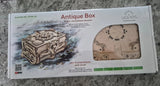 Antique Box Mechanical Models Puzzle Kit Wooden 3D Model Jewelry Box Kit Sealed Model