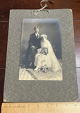 Photo on Board Bride and Groom, Flowers, Veil, Lace Model