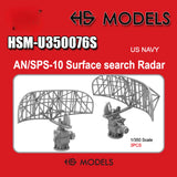 HS MODEL U350076S 1/350 US NAVY AN/SPS-10 Surface search Radar Model
