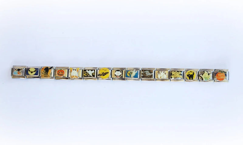 9mm Italian Charms 15 HALLOWEEN Links Stainless Steel Pugster Bracelet Jewelry Charms