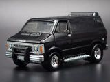 1979-1997 DODGE RAM VAN BLACK 1:64 SCALE COLLECTIBLE DIORAMA DIECAST MODEL CAR Model