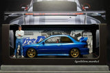 Ignition Model 1/18 INITIAL D SUBARU Impreza WRX type R STi Version V (GC8) Blue Model