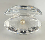 Swarovski Crystal Oyster Shell Pearl Figurine Retired Display Piece Chipped Model