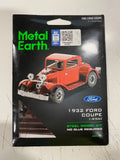 1932 Ford Coupe MMS198 Metal Earth 3D Model Kit, 1:38 Scale Model
