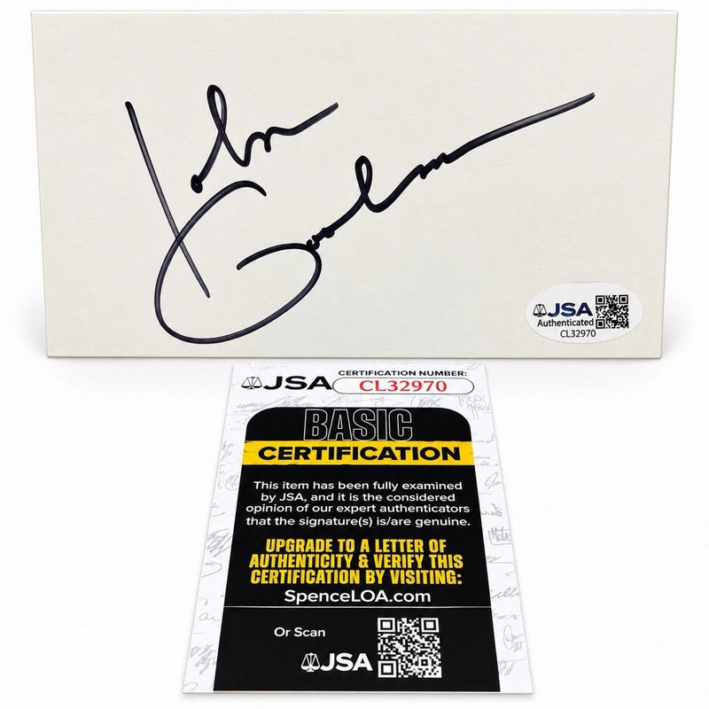 John Goodman Signed Rare FULL NAME Early Autograph Cut Board JSA COA Model