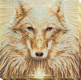 Wolf Leader Bead Embroidery Kit ?C DIY Beaded Home Decor Wall Art Model