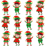 48 Set Christmas Elf Cutouts with Photo Space Bulletin Board Decor DIY Craft Model