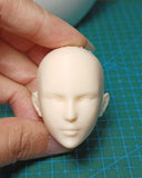 1/6 Scale Unpainted Bald Yotsuyu Head Carving Sculpt Model Toys Model