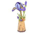 Robotime Rowood Wooden Bloom Craft Purple Iris DIY Flower 3D Wooden Model Kit Model