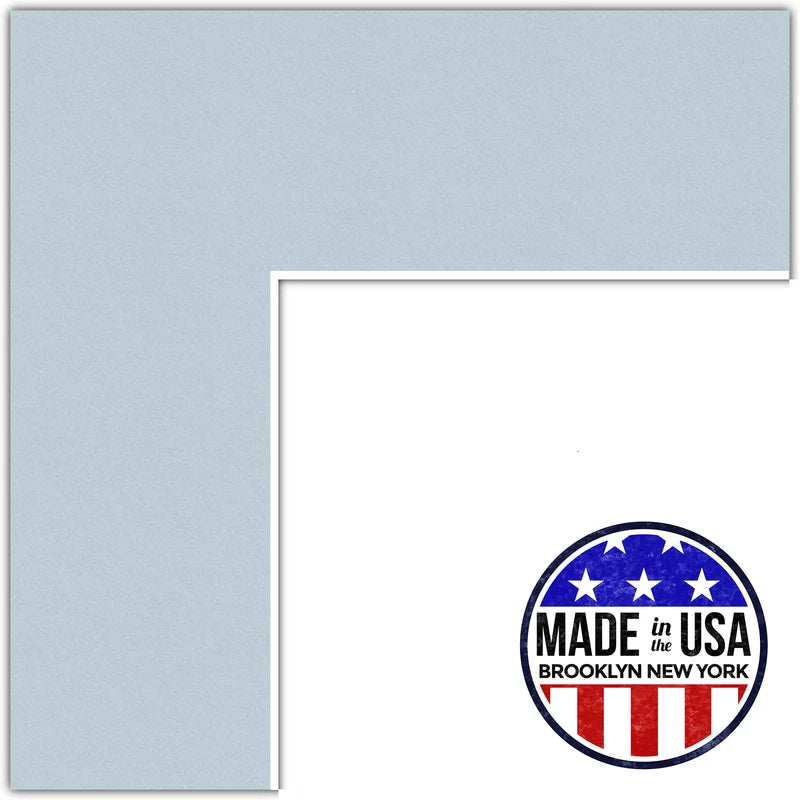 ArtToFrames Custom Baby Blue Picture Photo Frame Mat Matting Board LG Model