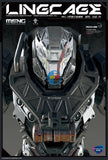 Meng Ling Cage 1/9 Heavy Duty Mecha MU-2 Dawn White Shark-04 Plastic Kit (25cm) Model