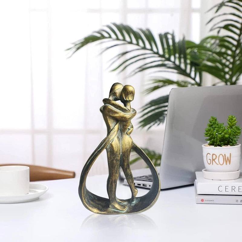 shinesorc Resin Couple Modern Sculptures Home Decor Romantic Gift for Weddings Model