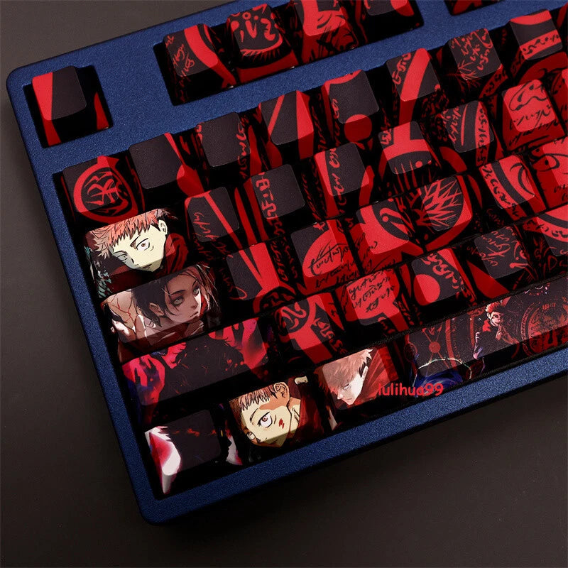 Anime Jujutsu Kaisen Theme Keycaps PBT 108Keys For CHERRY MX Keyboard Model