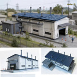 HO N Scale Boiler House Heating Station Building Kit Railway Diorama Scenery New Model