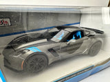 Maisto 2017 Chevrolet Corvette Grand Sport Gray 1:24 Scale Diecast Model READ Model