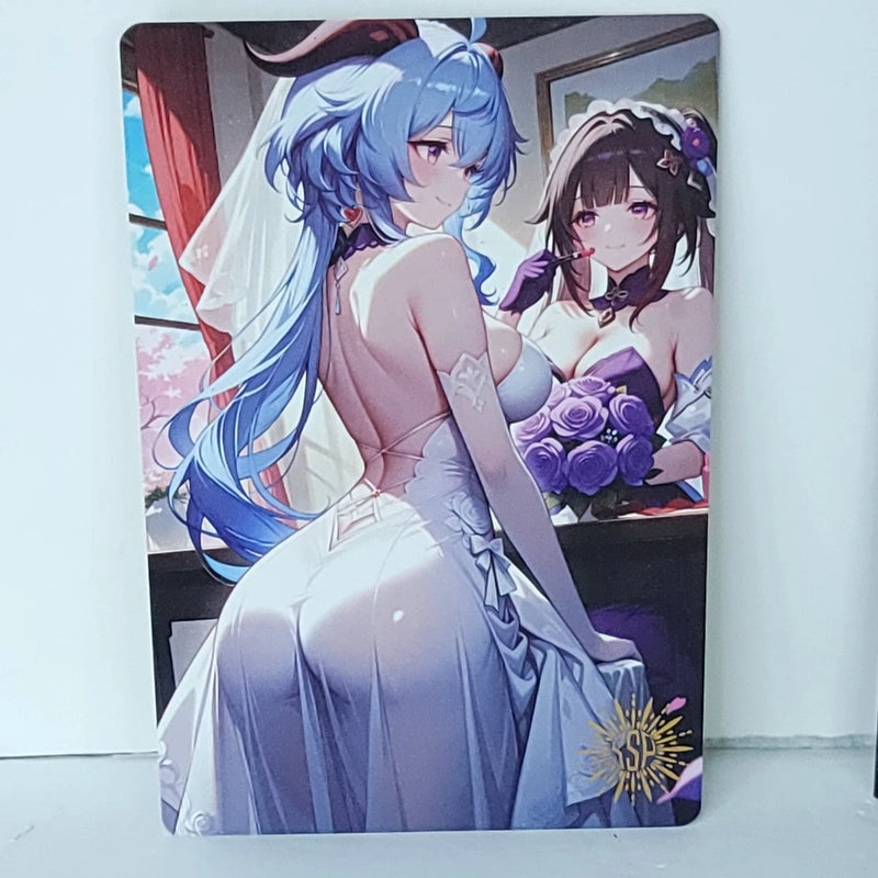 Gan Yu Herta SSP  Waifu Card Anime Wall Art Oversized Board A5 Model