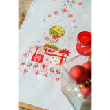 Vervaco counted cross stitch kit tablechloth "Presents under Christmas Tree", 29 Model
