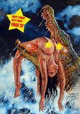 Alligator / Fine Art Print / Sleeved W Backing Board / Signed by Rick Melton Model