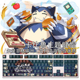 Anime Snorlax Mechanical keyboard keycaps RGB For Cherry MX High 108keys PBT Model
