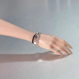 1/6 Trendy Jewelry Silver Bracelet Bracelet Model For 12