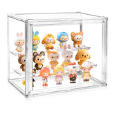 3-Tier Acrylic Display Case Adjustable Showcase w/ Magnetic Door for Figures Model
