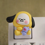 BTS BT21 ¡°Chimmy¡± Handmade Keycap R4 OEM White Keycap - 1pc Model