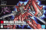 HG 1/144 SINANJU MSN-06S NEO ZEON MOBILE SUIT CUSTOMIZED FOR NEWTYPE BANDAI Model