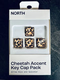 North Cheetah Accent Key Cap Pack Arrow Keys & Spacebar NEW in Package Model