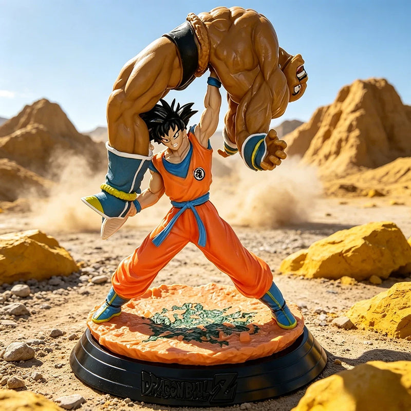 Dragon Ball Z Goku vs Nappa 20cm Anime Action Figure PVC Collectible Statue Toy Model