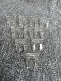 10 Clear Acrylic Display Stands/Easels - Mini Plate & Figurine Risers Model