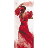 Letistitch counted cross stitch kit "The dance of Spain", 36x14cm, DIY Model